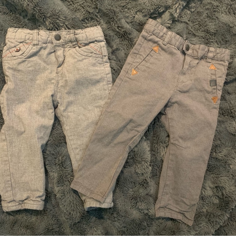 Obaïbi brand pants - TWO Pair of pants- 18m - EUC